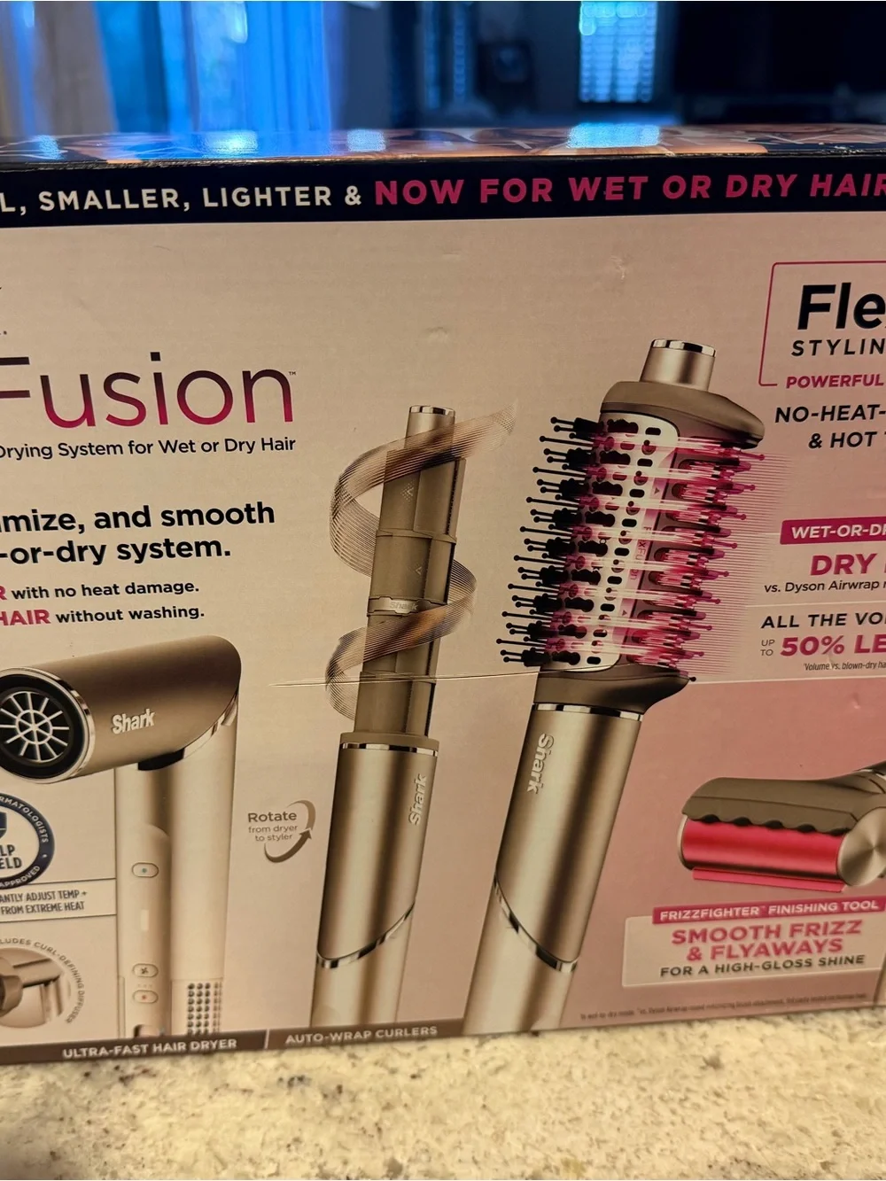 Fusion Gold + Pink 2-in-1 Styling Brush & Dryer